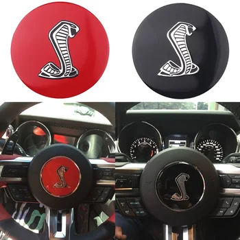 3D Емблема на Кобра Стикер на волана Аксесоари за автоматично украса на Ford Focus Shelby Fiesta, Mondeo Mustang Ranger Fusion