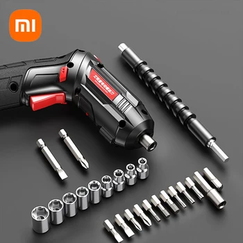 Електрическа отвертка Xiaomi Акумулаторна домакински мини-електрическа бормашина-пистолет винт Многофункционален сгъваем инструмент за ремонт на електрически бормашини