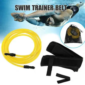 Тренировъчен колан за съпротива плуване от неопрен, Еластична лента за тренировки по плуване с регулируемо натоварване, улучшающая скорост за басейн