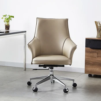 Лесно луксозно кресло Boss chair lie can компютърен стол за домашен офис от висок клас, лесно луксозно универсално бизнес стол на колела