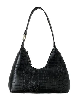 2023 Модни дамски чанта от изкуствена кожа, чанта за подмишниците, дамски чанти-тоут mochila feminina с каменен модел във формата на полумесец