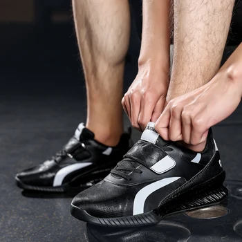 2024 Нова мъжки професионална висококачествена обувки за вдигане на тежести за фитнес в помещението, устойчива на плъзгане обувки за вдигане на тежести с дълбоки приседаниями