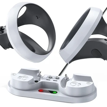 Ръкохватка зарядно устройство VR зарядно устройство за контролер PS VR2 Sense Поставка за зареждане на игровия контролер VR Док-станция за зареждане