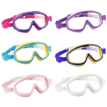 Очила за плуване с защита от uv очила за плуване, с гъвкава лента за деца от 8-13 години